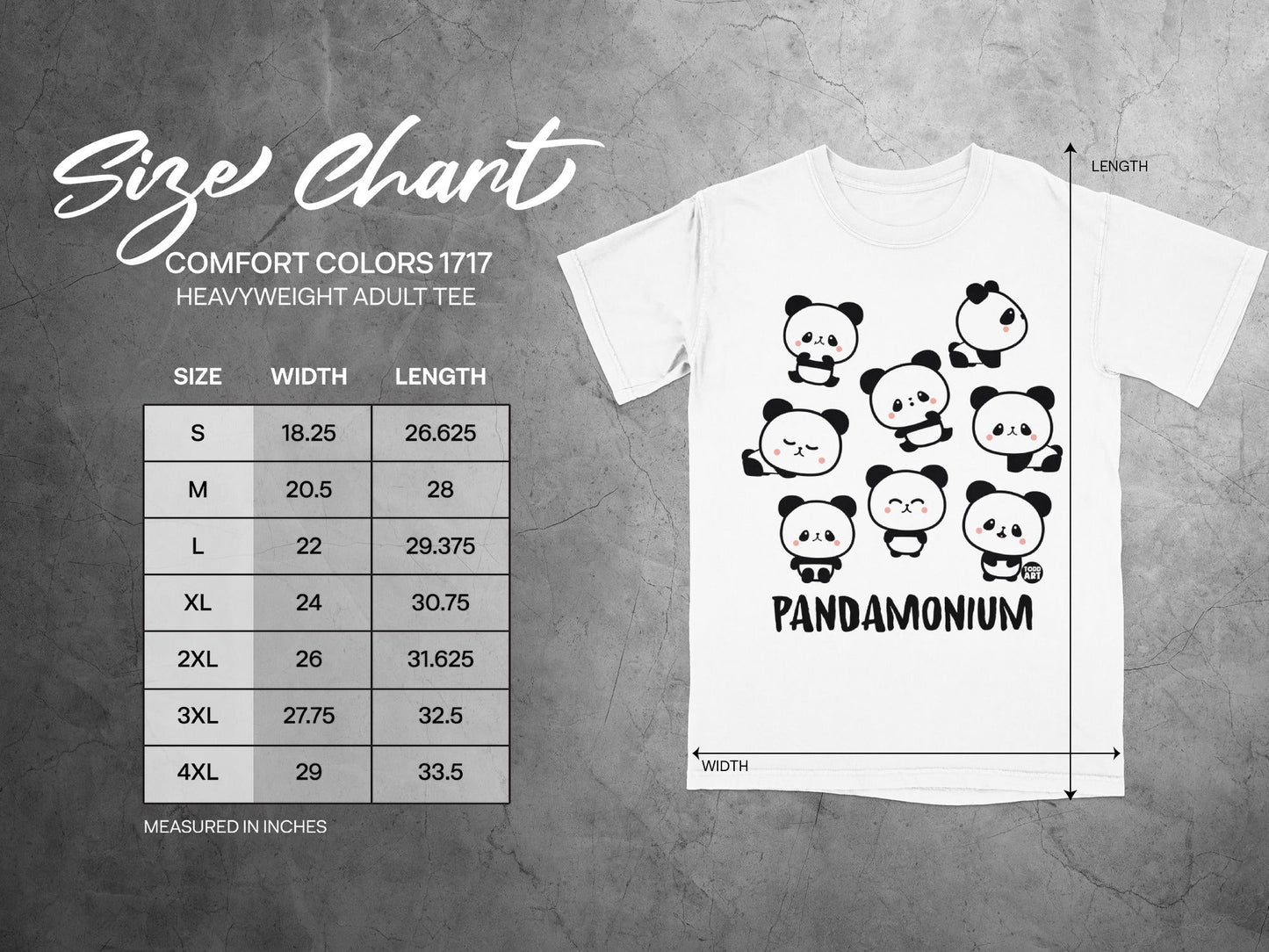 Cute Panda Design Pandamonium T-shirt for All Sizes