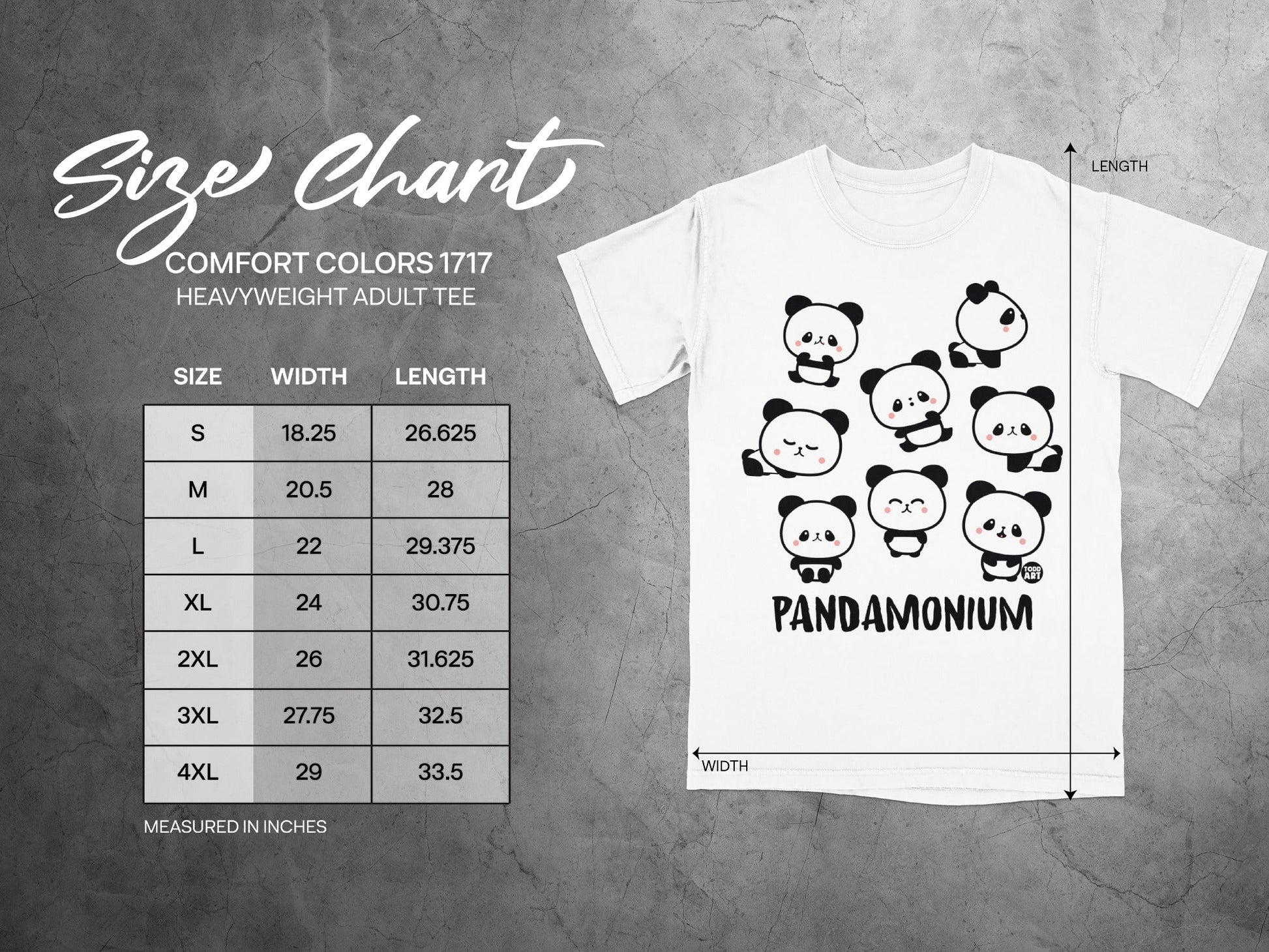 Cute Panda Design Pandamonium T-shirt for All Sizes