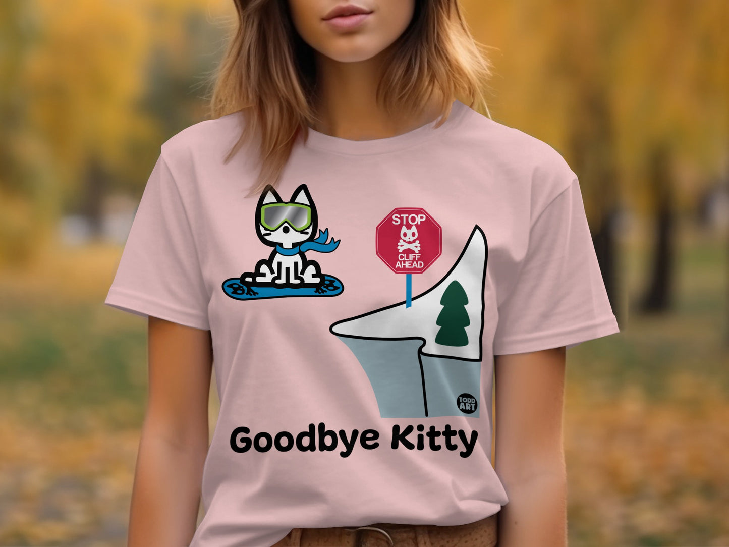 Goodbye Kitty Graphic Tee with Fun Artwork