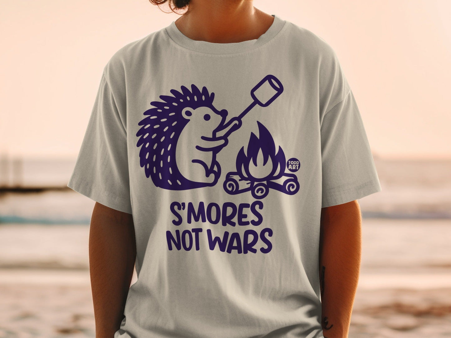 S'mores Not Wars Funny Hedgehog Campfire T-shirt