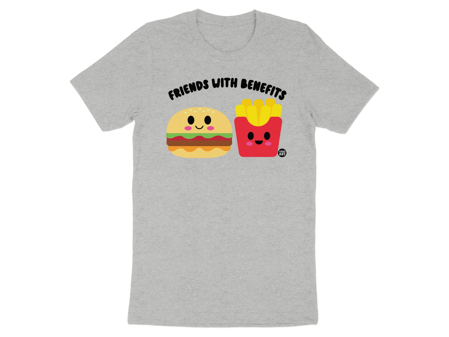 Friends with Benefits Cute Burger and Fries Graphic Shirt