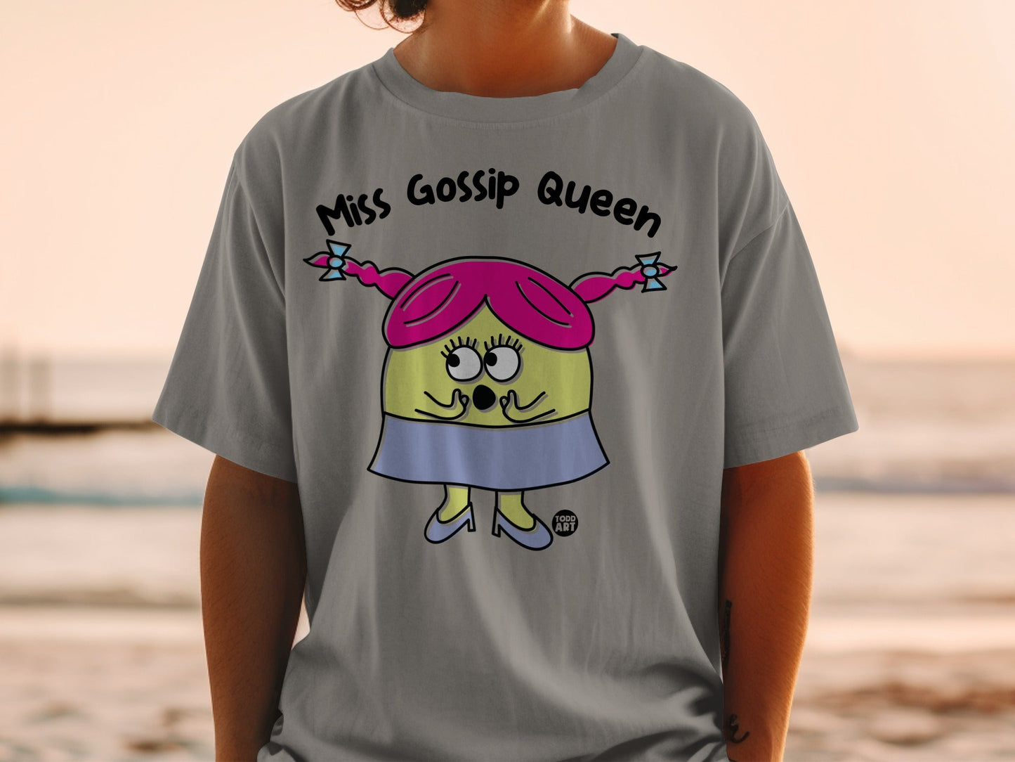 Miss Gossip Queen Character Graphic T-Shirt Product