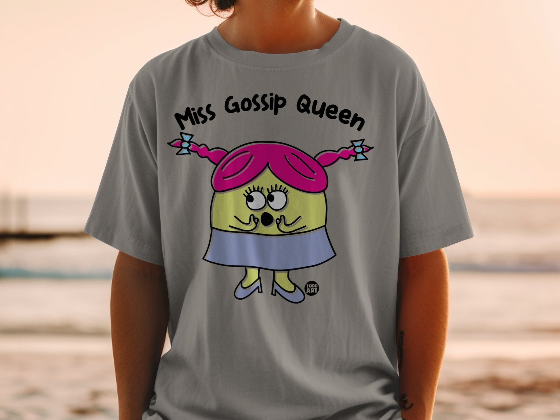 Miss Gossip Queen Character Graphic T-Shirt Product