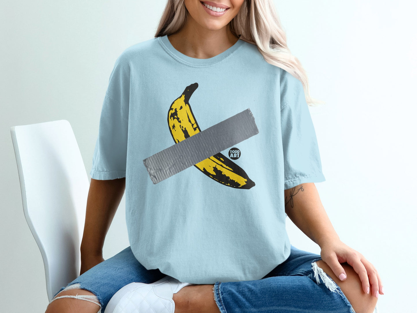 Banana Duct Tape Todd Art Light Blue Product Type