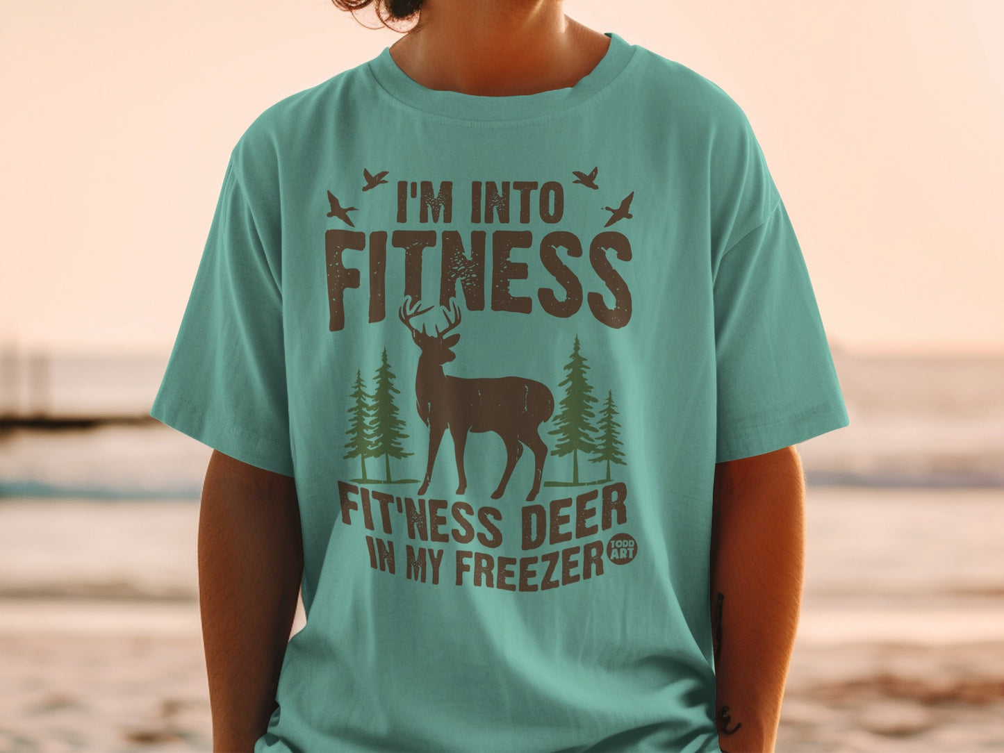 I'm Into Fitness Fitness Deer In My Freezer Shirt
