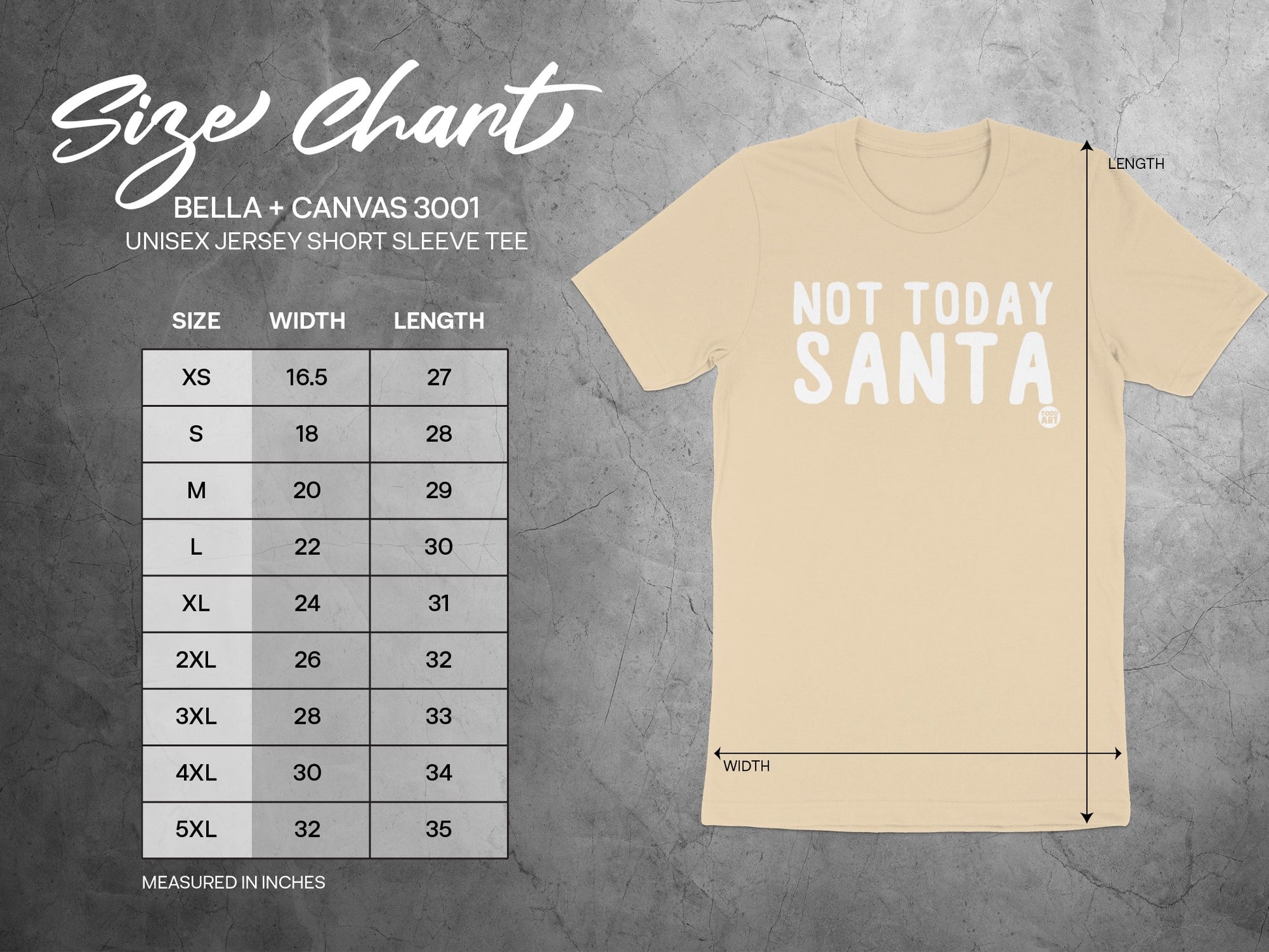 Not Today Santa Unisex Jersey Short Sleeve Tee