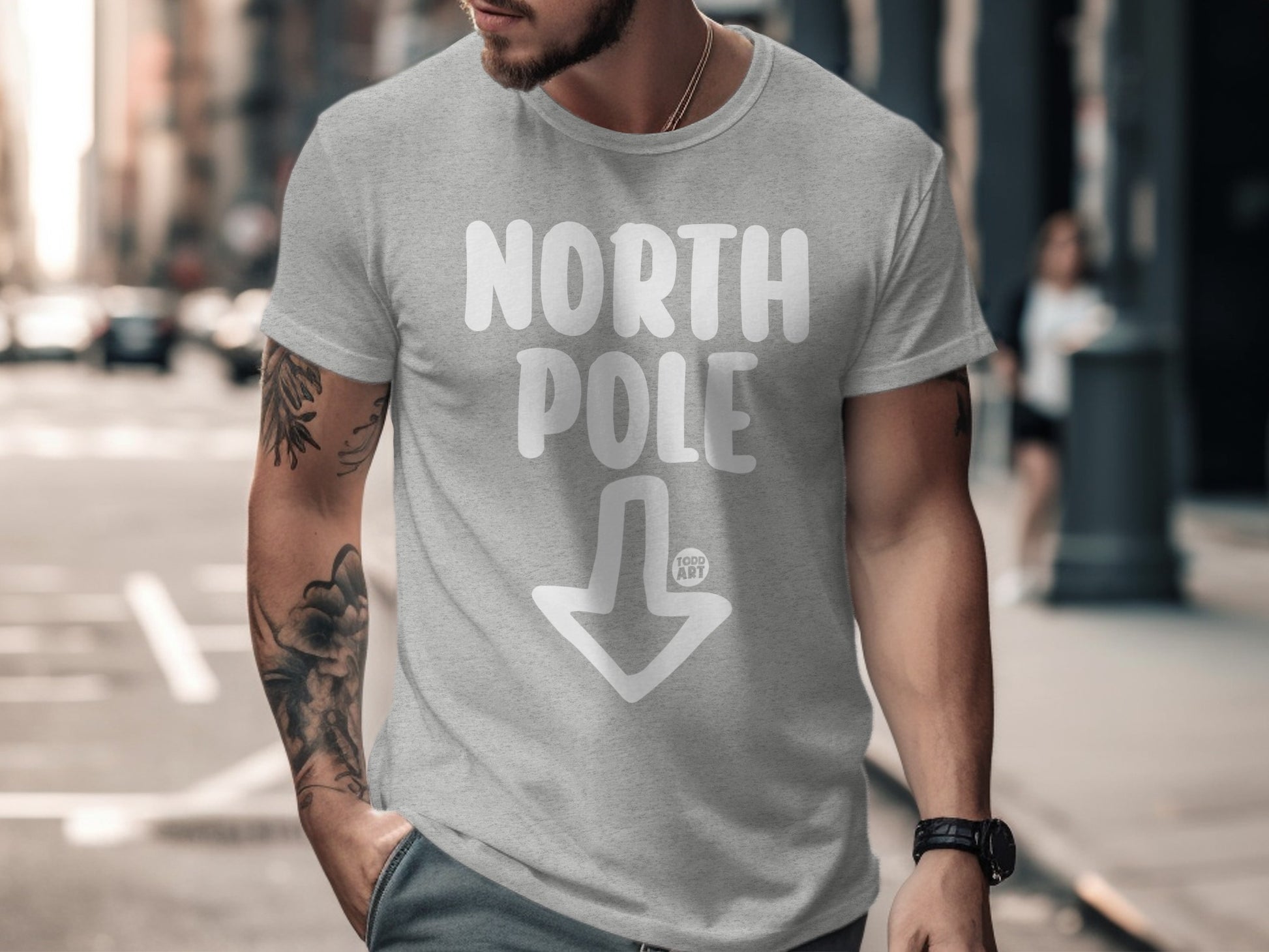 North Pole Arrow Print Casual T-shirt product