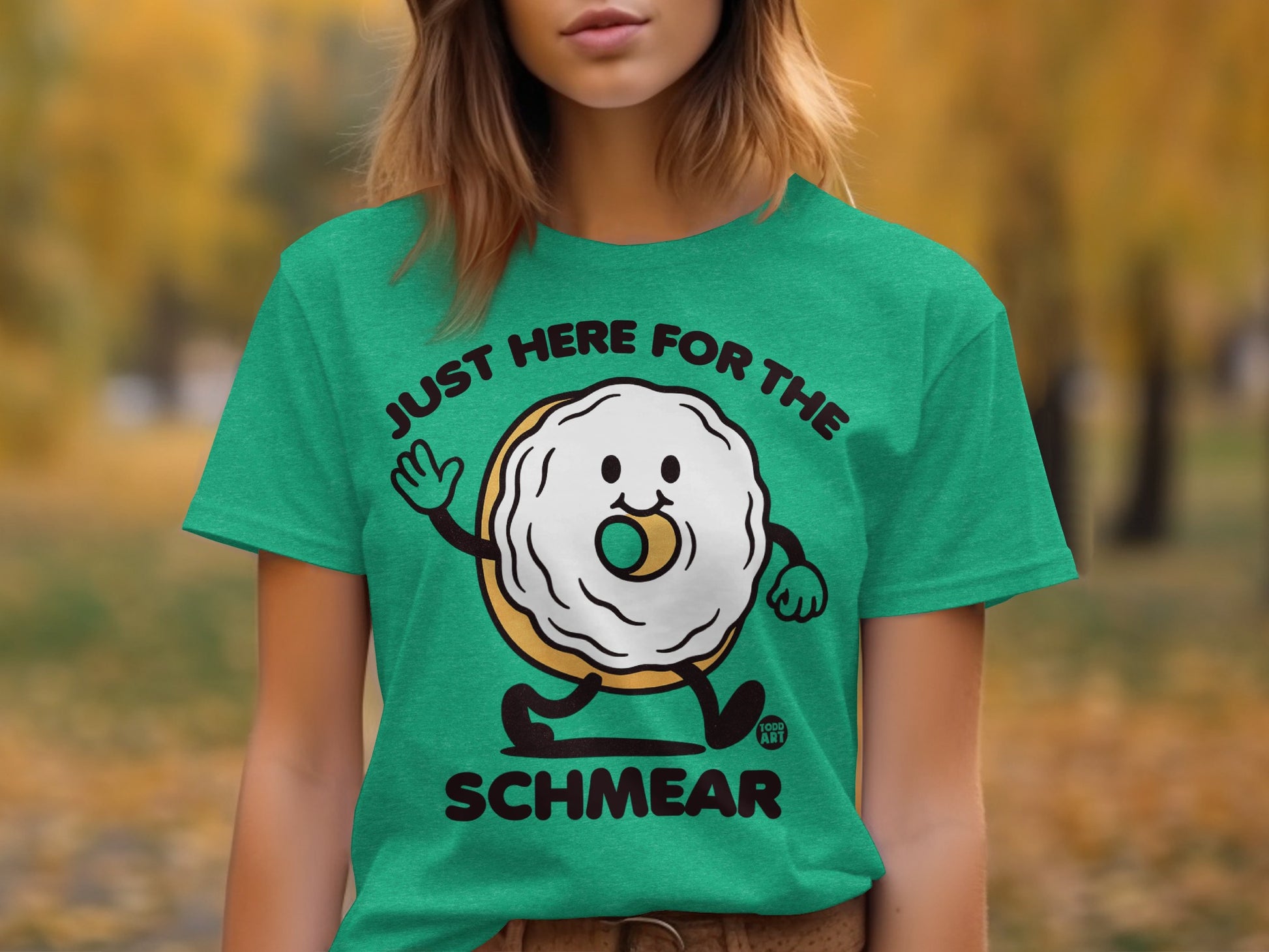 Just Here for The Schmear Graphic T-Shirt
