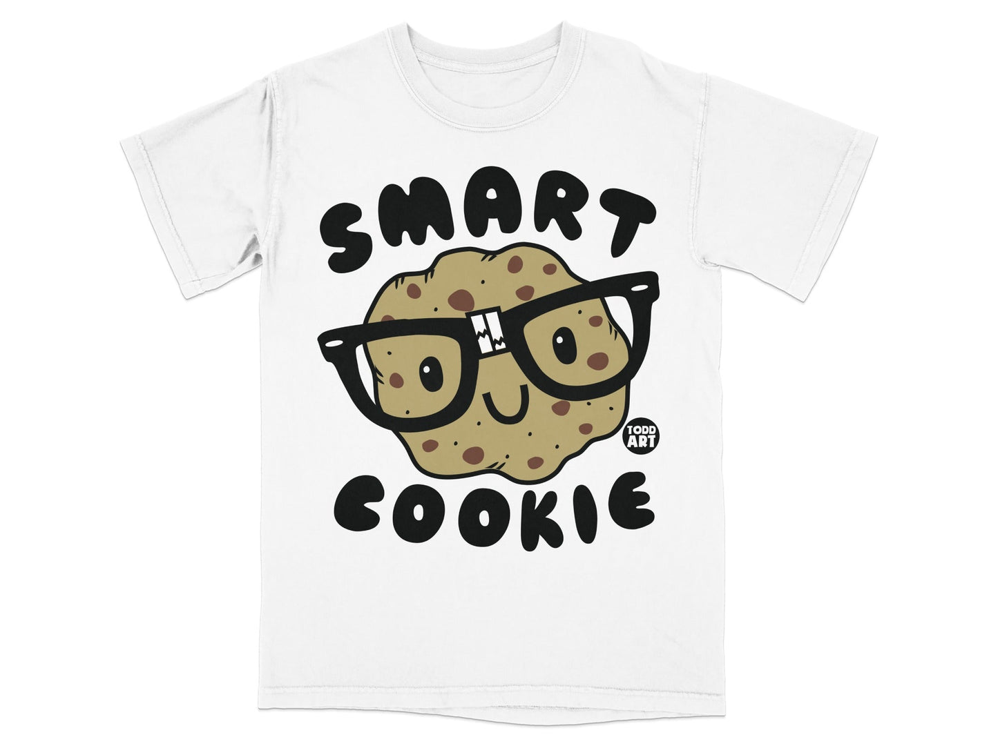 Smart Cookie Graphic T-Shirt with Glasses Design