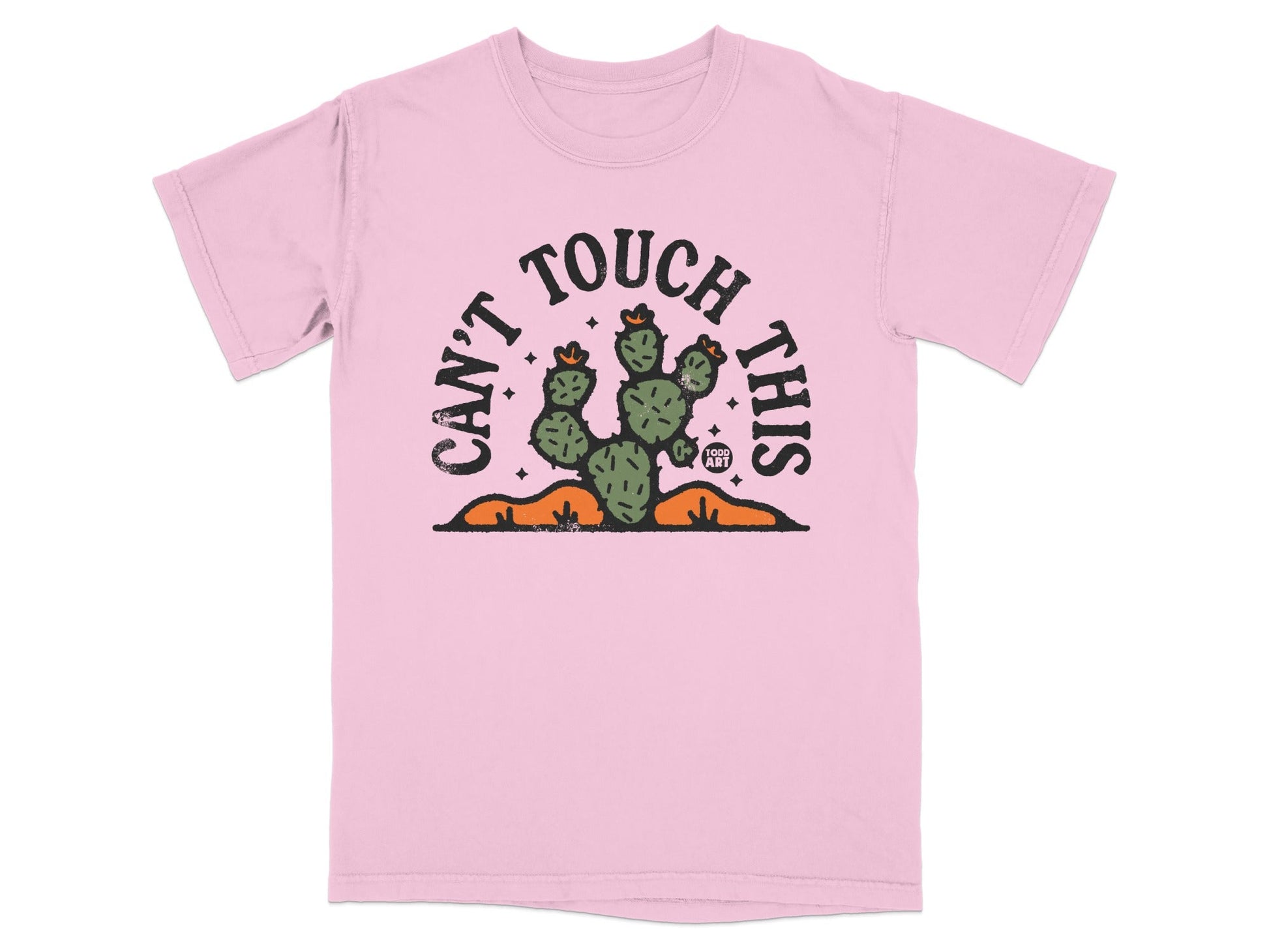 Can't Touch This Cactus Graphic Pink T-Shirt
