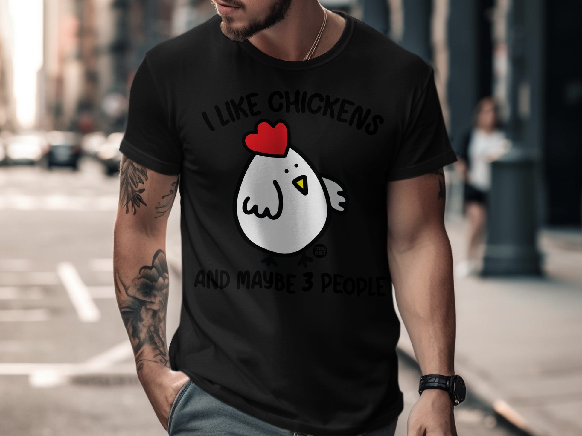 I Like Chickens and Maybe 3 People Funny Shirt