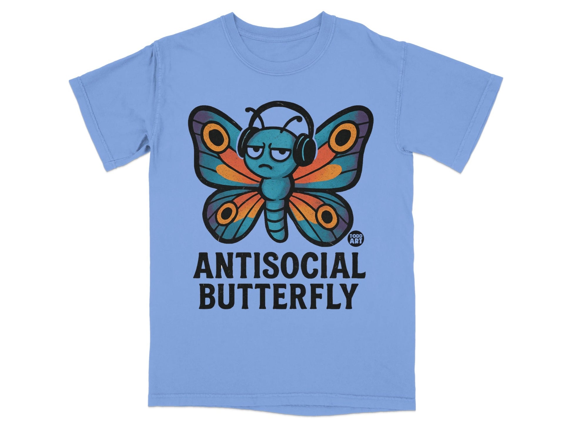 Antisocial Butterfly Graphic Tee Funny Shirt