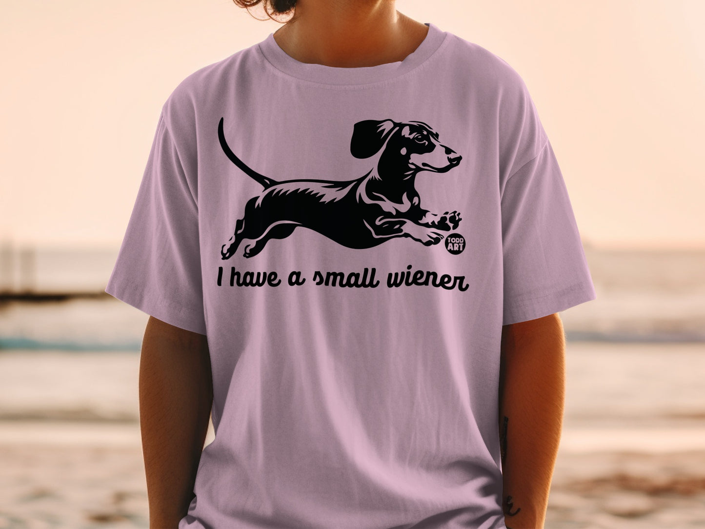 I Have A Small Wiener Dachshund Humor T-shirt