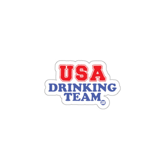 USA Drinking Team Sticker for Patriotic Enthusiasts