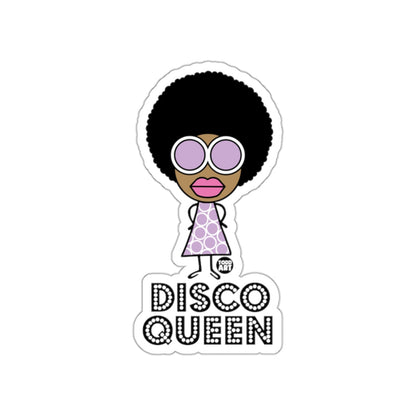 Retro Disco Queen Character with Afro Sticker