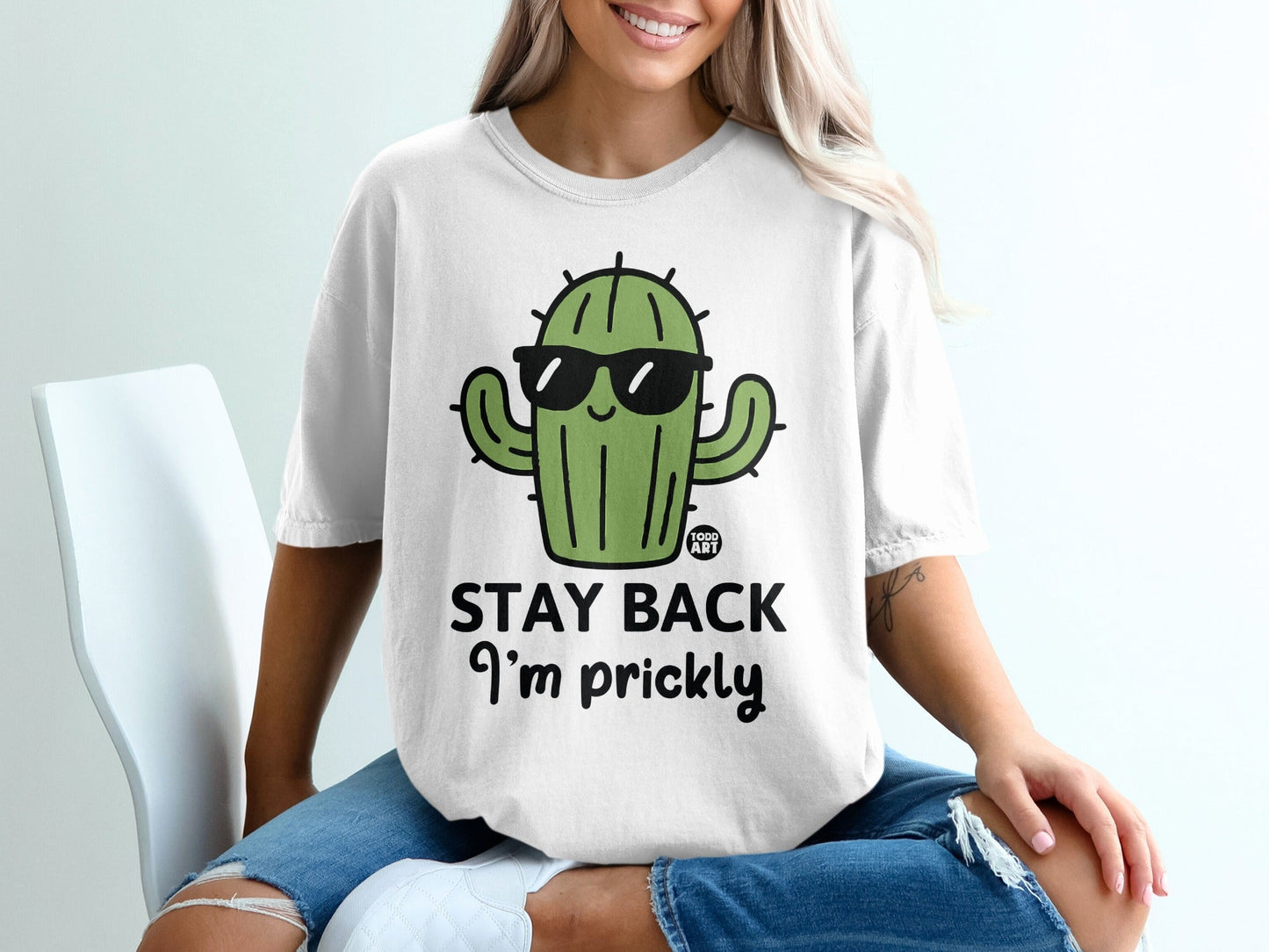 Stay Back I'm Prickly Cactus Graphic Shirt