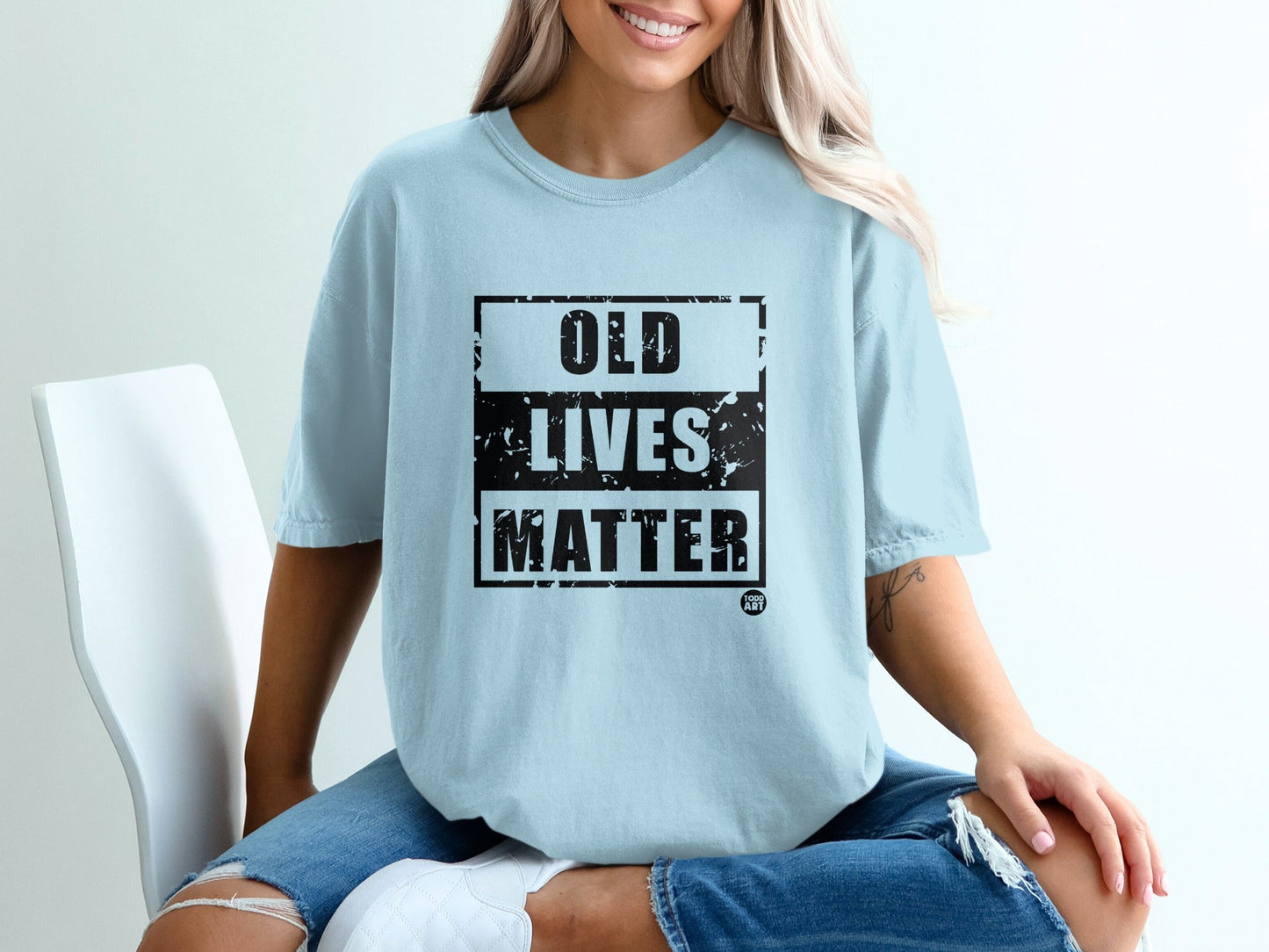 Old Lives Matter Graphic T-Shirt Casual Wear Tee