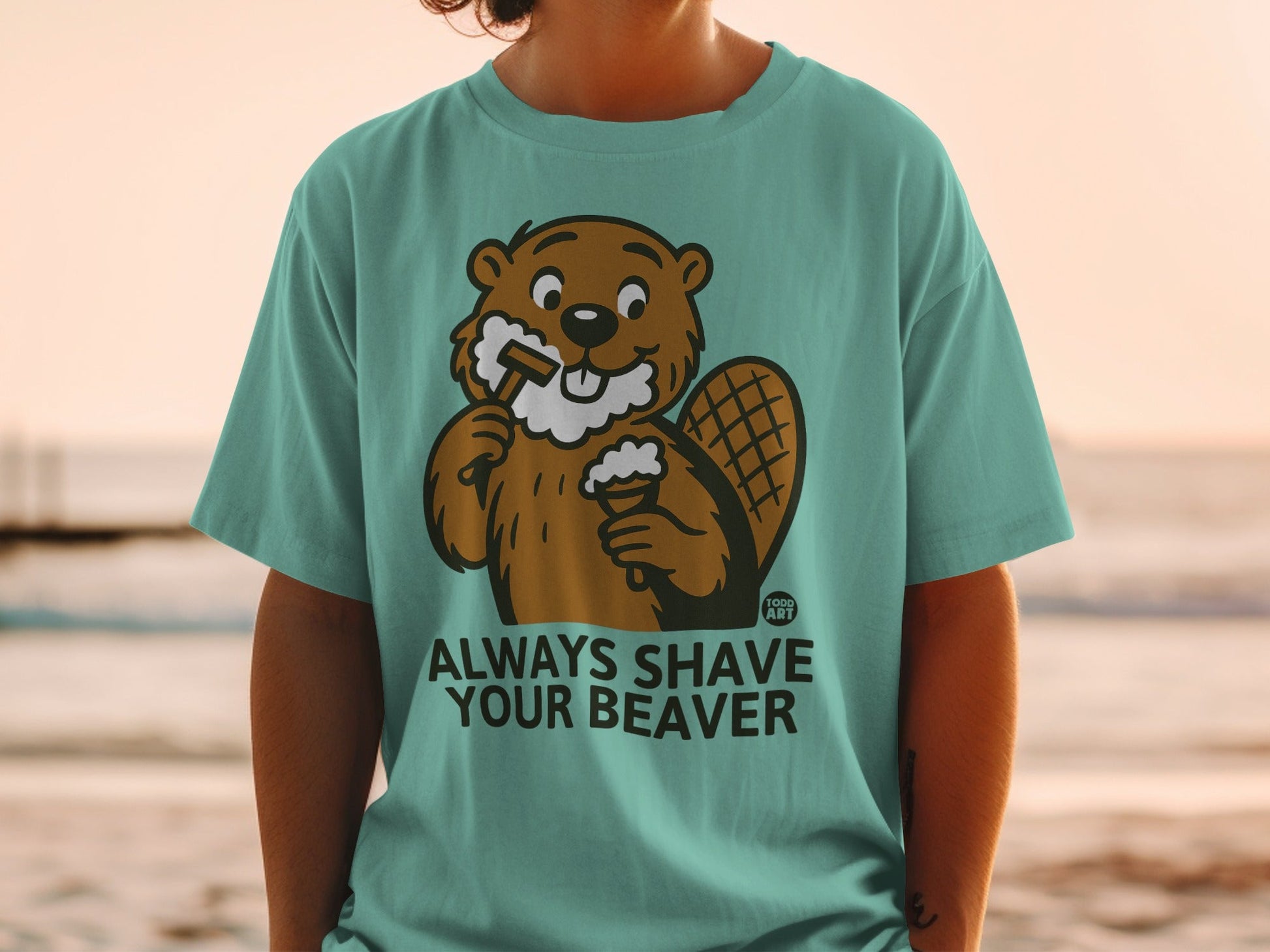 Always Shave Your Beaver Graphic T-shirt