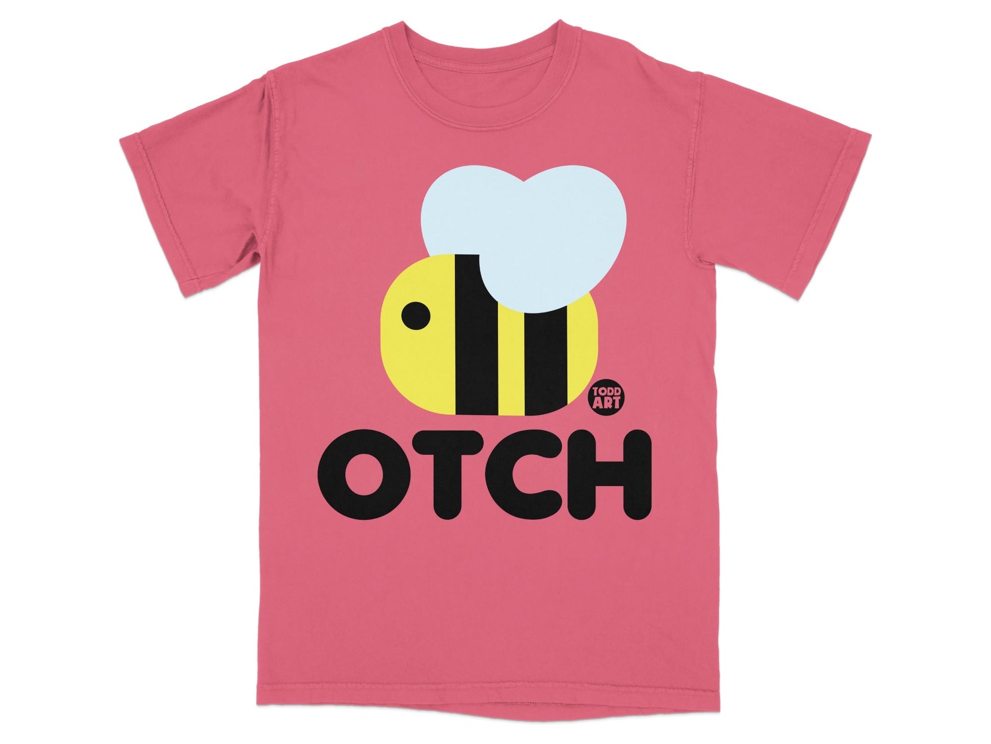 Fun Pink Bee Design OTCH Todd Art T-shirt