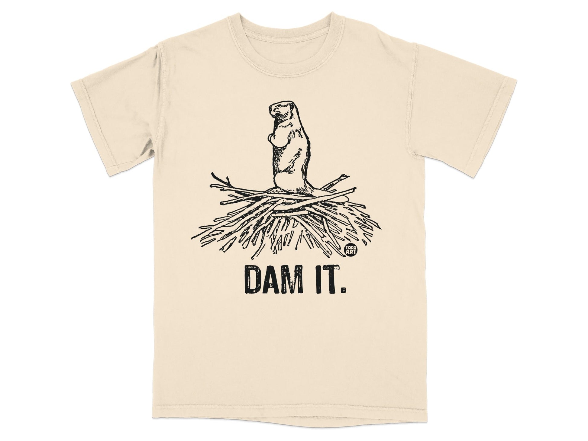 Dam It Beaver Graphic Tee Funny Animal Shirt