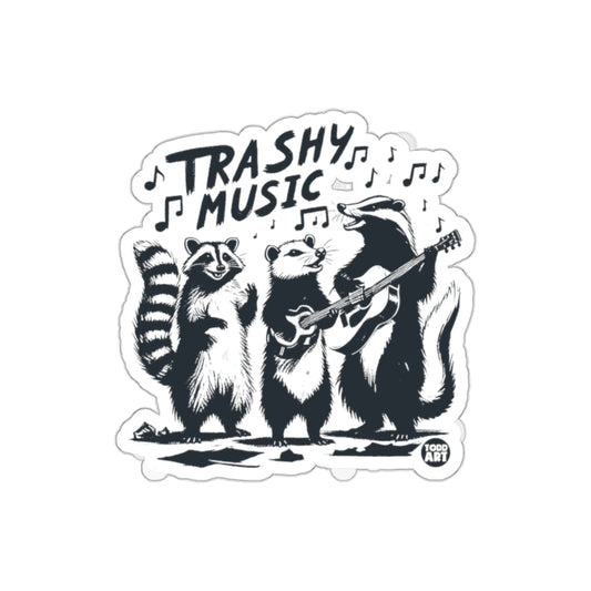 Trashy Music Band Raccoon Possum Badger Todd Art sticker