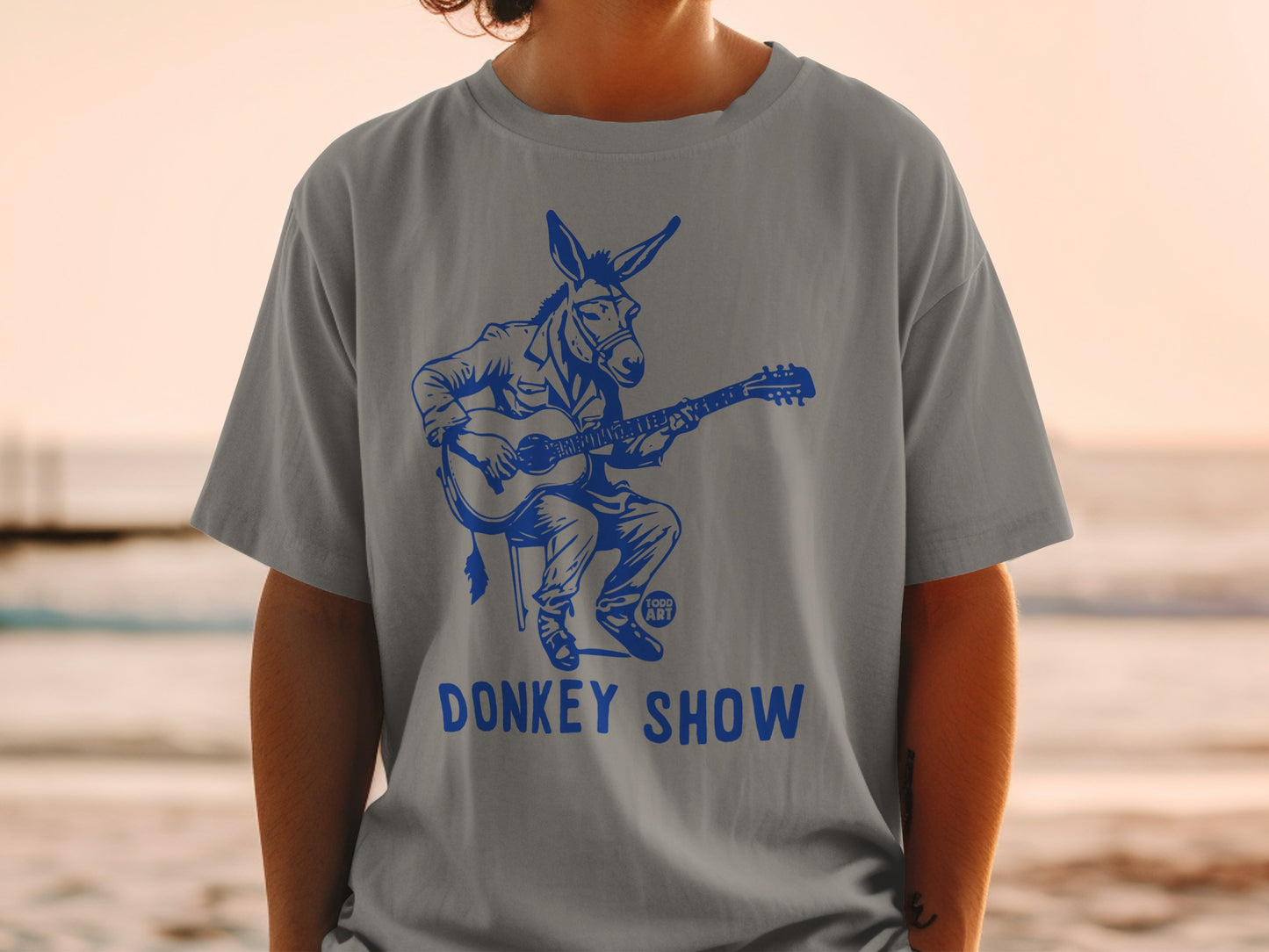 Donkey Show Graphic Guitar Player Unisex T-shirt
