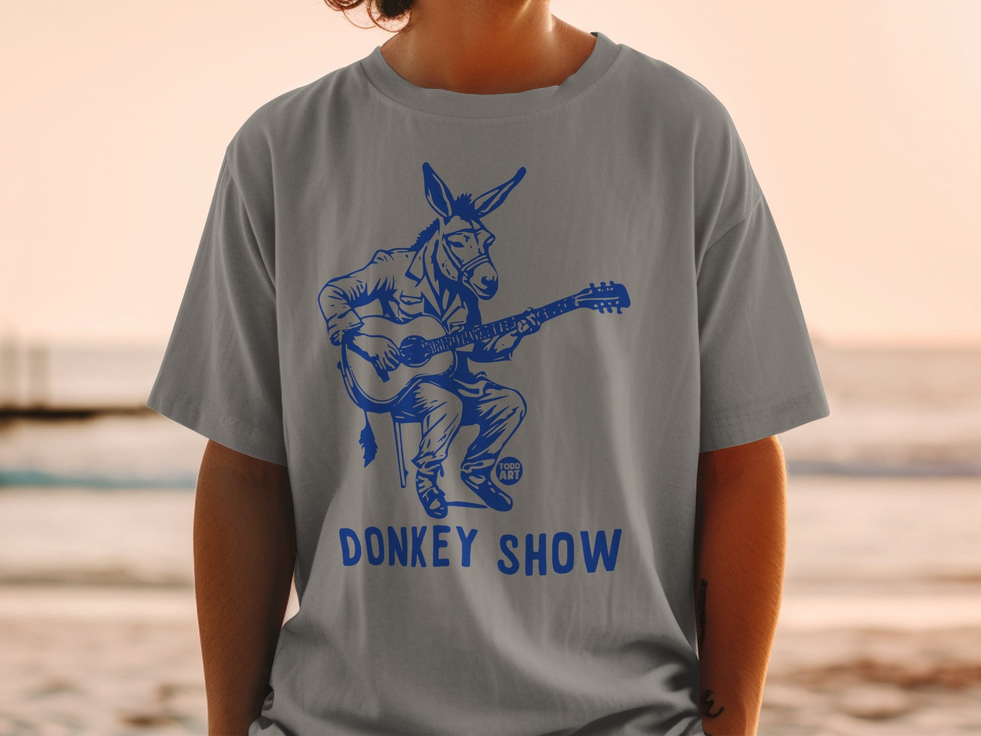 Donkey Show Graphic Guitar Player Unisex T-shirt
