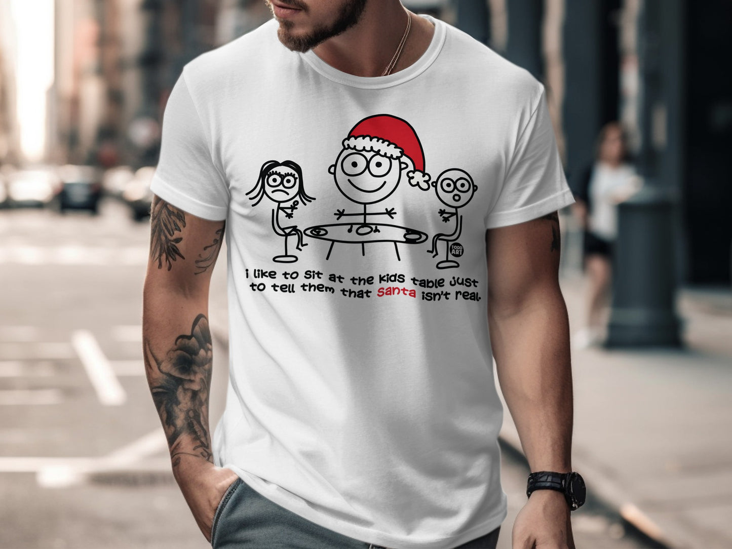 Santa Isn't Real Funny Christmas T-Shirt for Adults