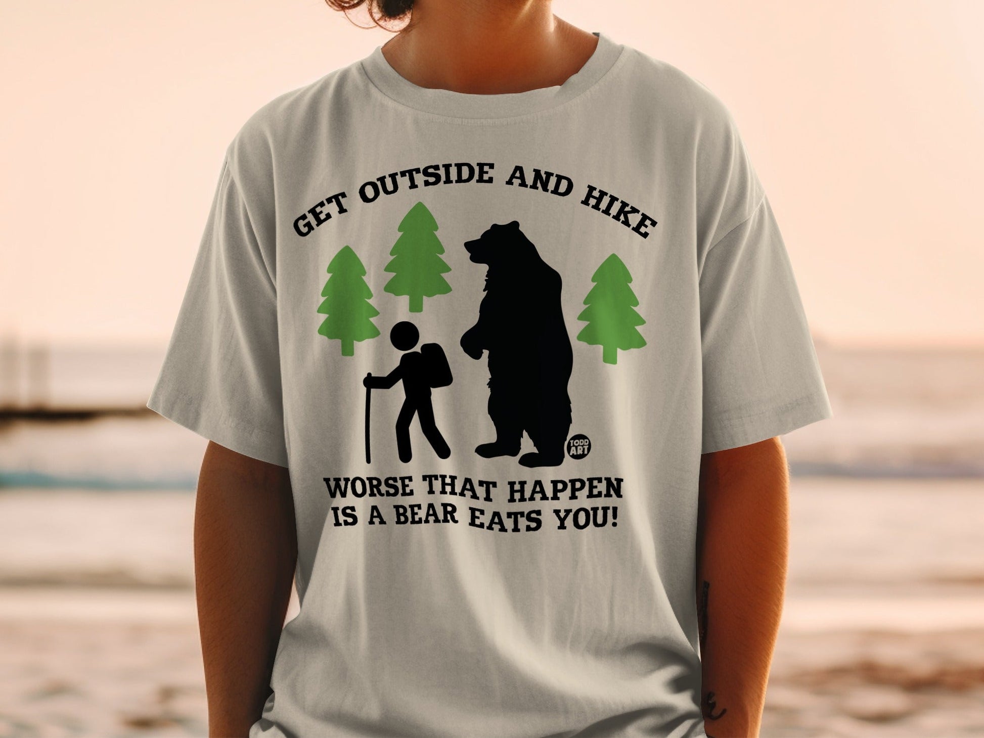 Get Outside and Hike Bear Eats You T-shirt