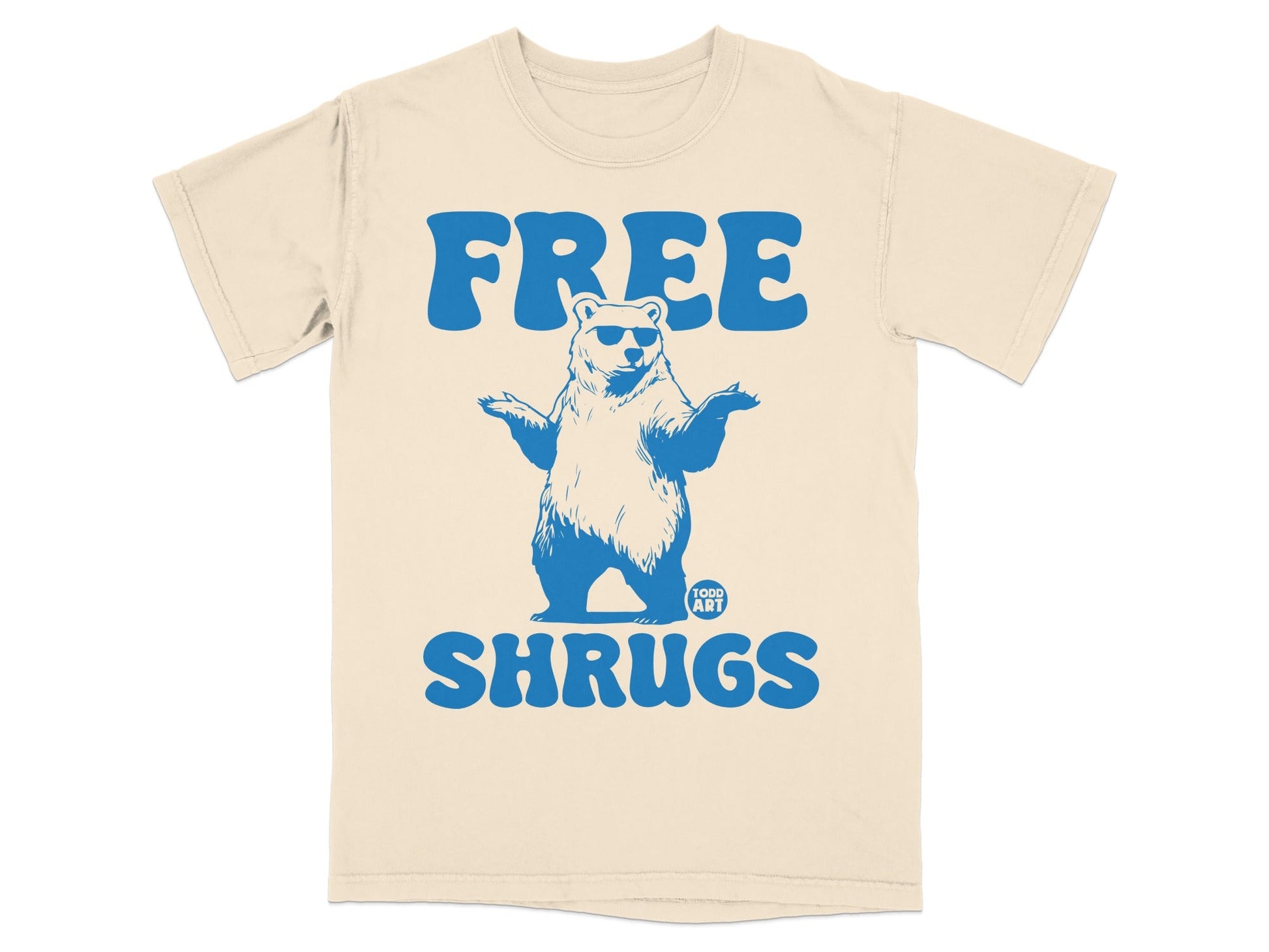 Free Shrugs Bear Design Graphic T-Shirt Product