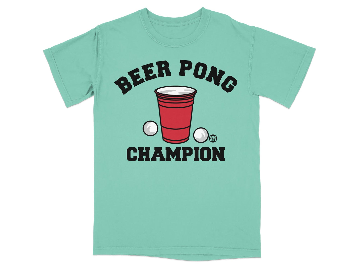Beer Pong Champion Graphic T-Shirt for Game Lovers