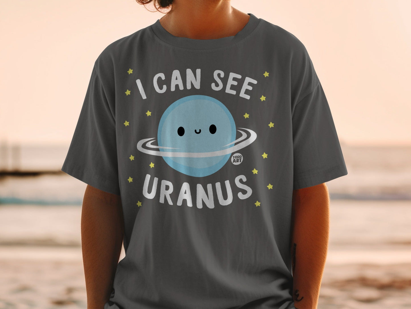 I Can See Uranus Funny Space Graphic Tee