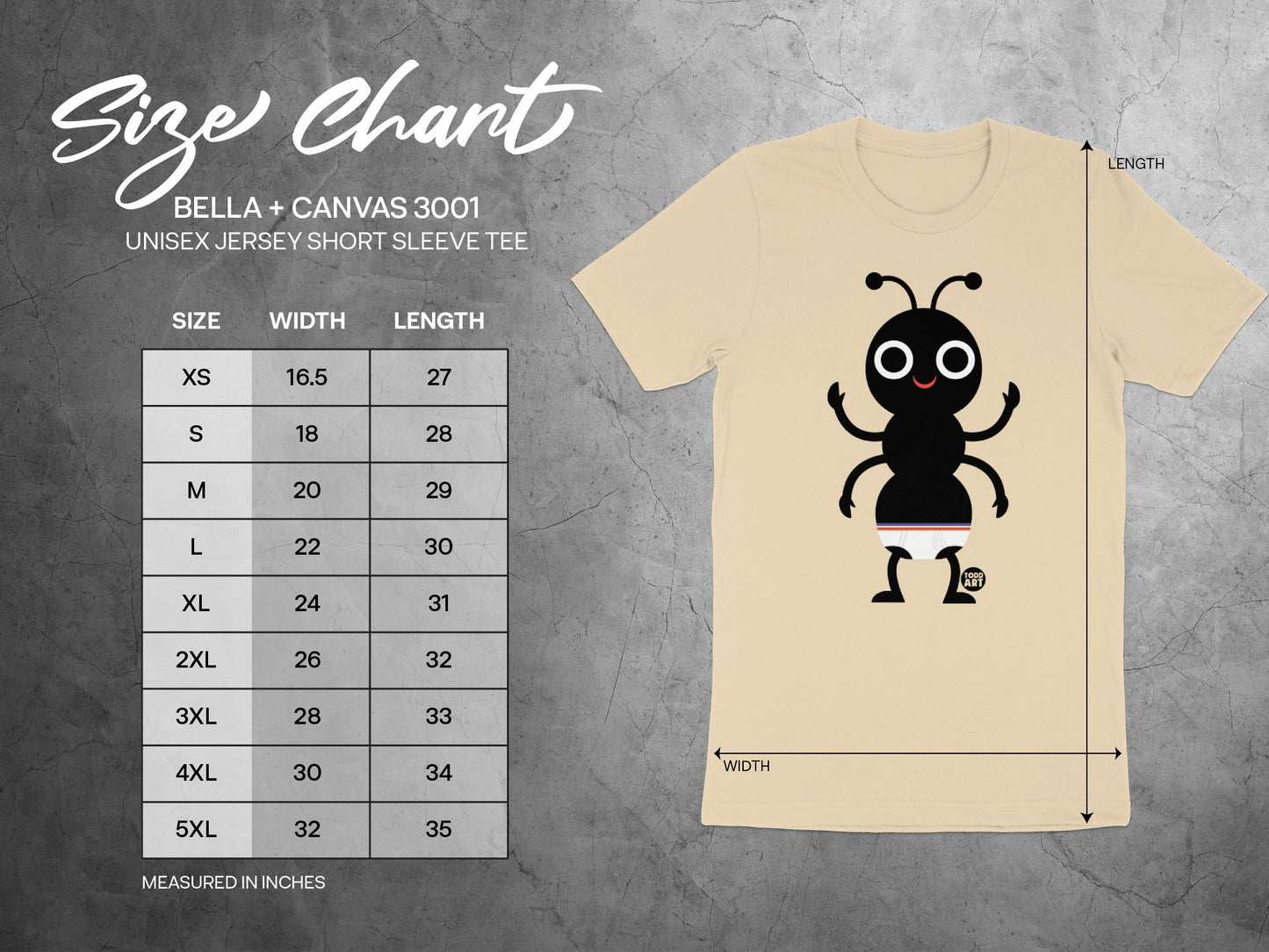 Cute Black Ant Short Sleeve T-Shirt Perfect For All