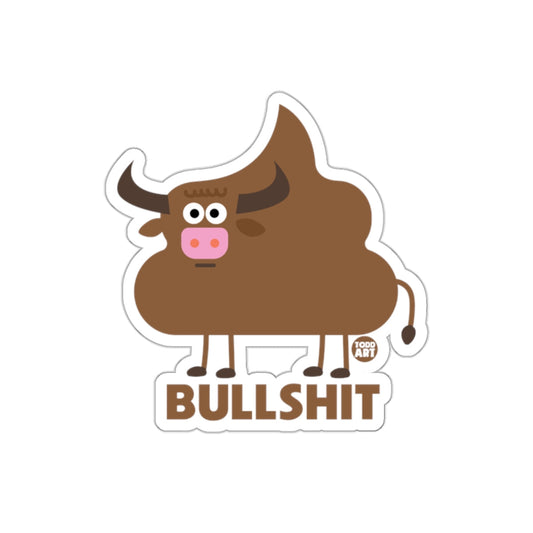 Cartoon Bull Illustration from Todd Art Design sticker