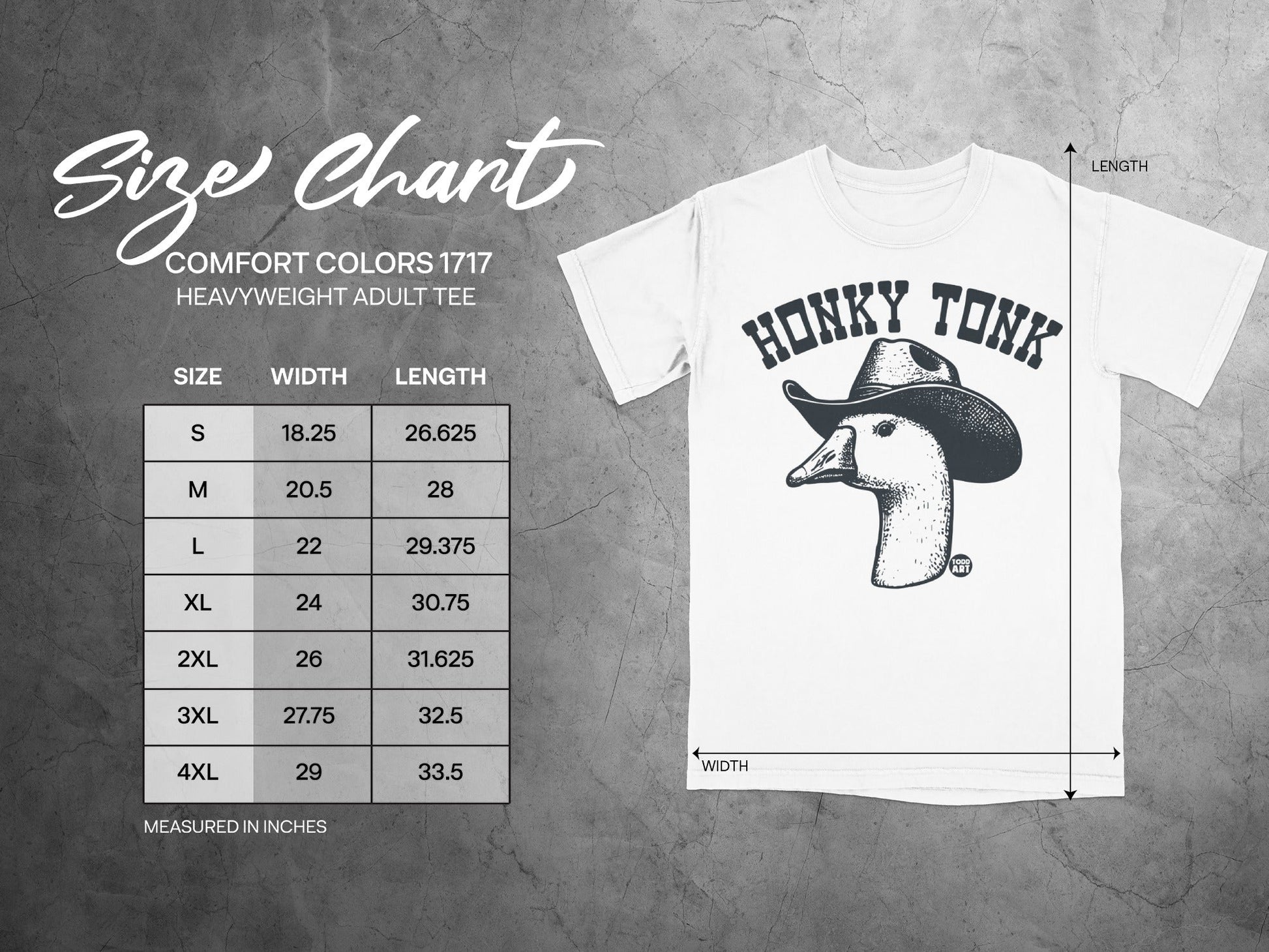 Honky Tonk Duck In Cowboy Hat Graphic Adult T-Shirt