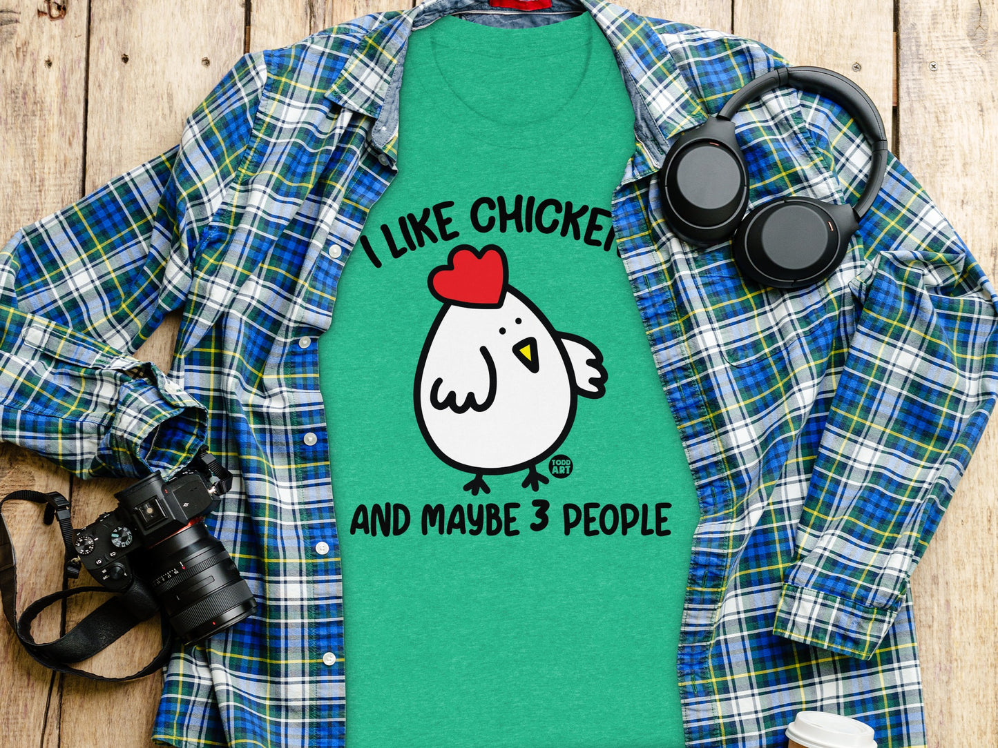 I Like Chicken And Maybe 3 People Shirt product