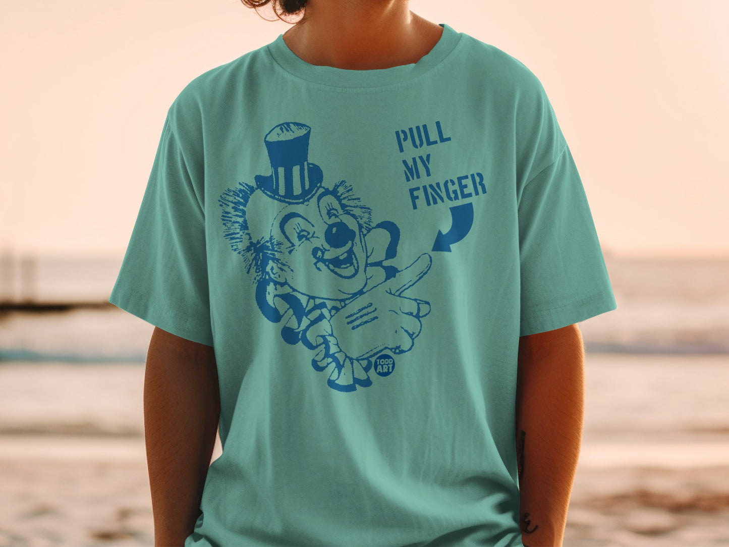 Pull My Finger Clown Top Hat Graphic product type