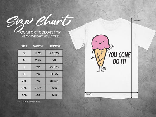 You Cone Do It Ice Cream Graphic Tee Shirt