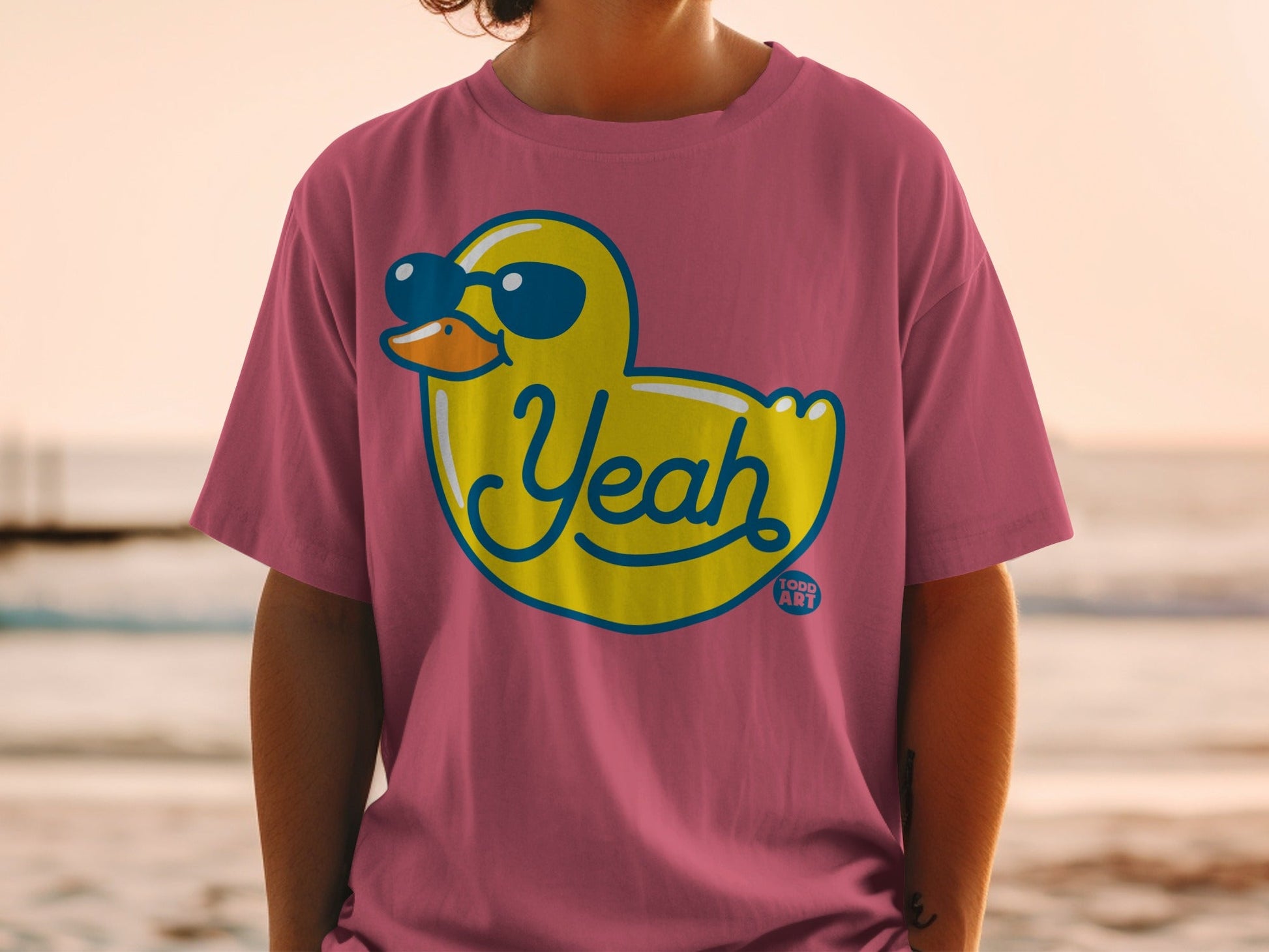 Yeah Duck Sunglasses Graphic T-Shirt