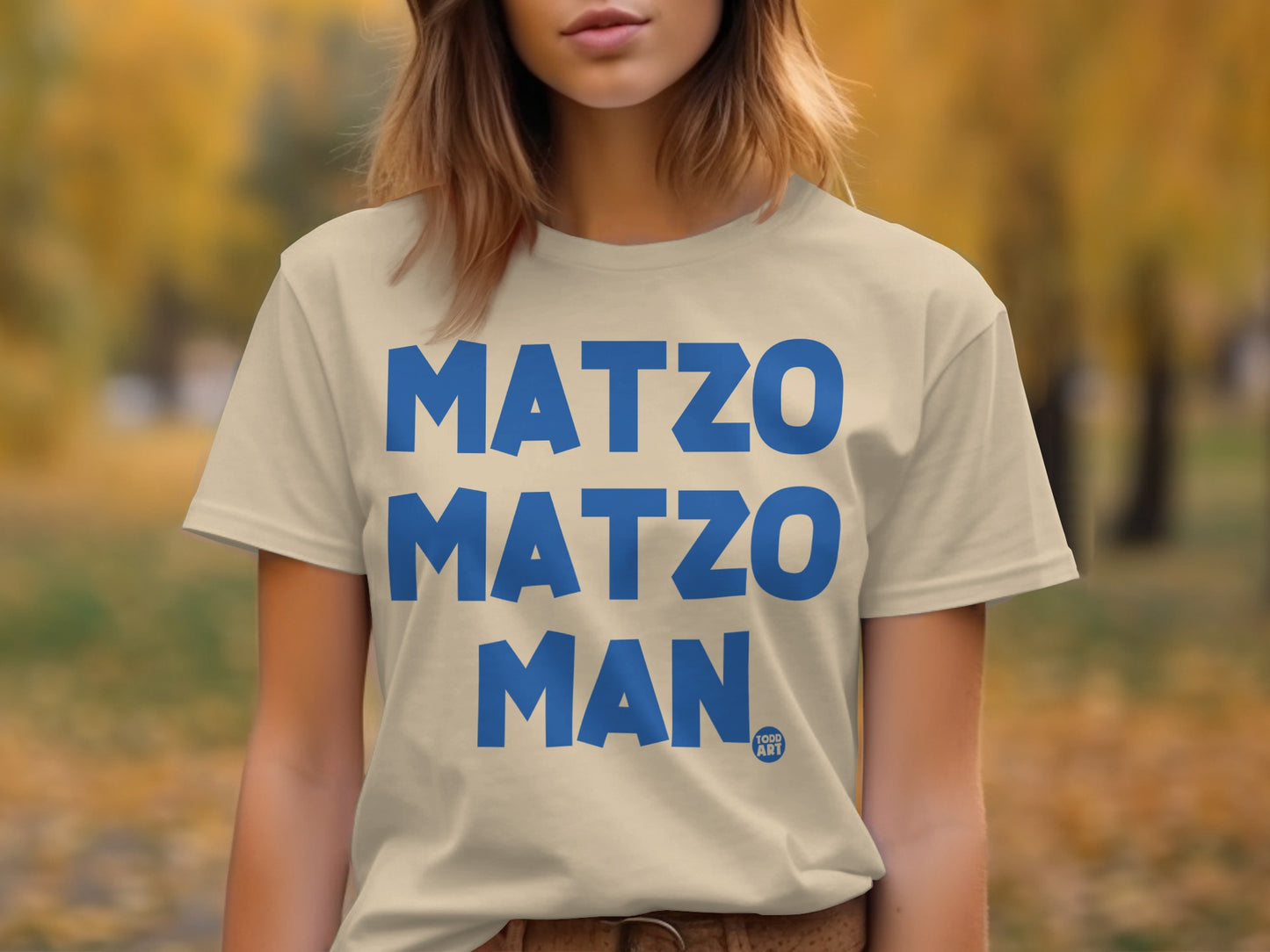 Matzo Matzo Man Bold Text Design T-Shirt