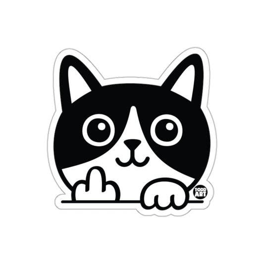 Naughty Kitty Cute Cat With Attitude Funny Animal sticker