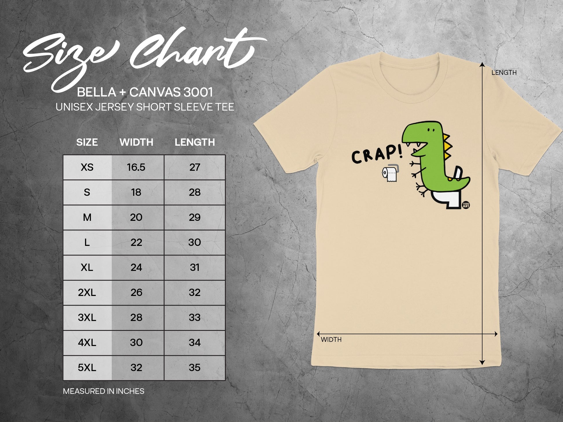 Dinosaur Crap Unisex Jersey Short Sleeve Tee product type