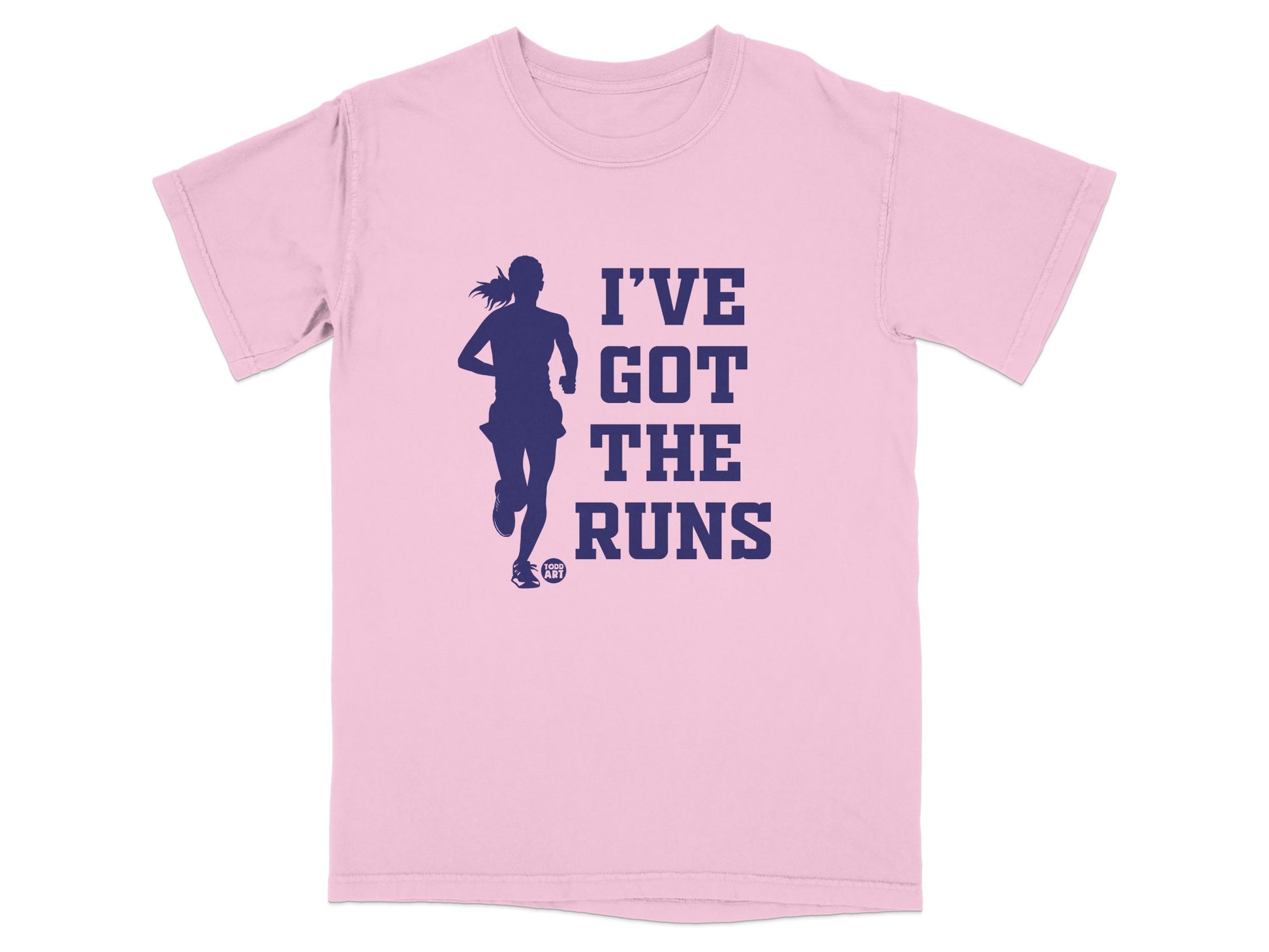Pink Runner Silhouette I'VE GOT THE RUNS Funny T-shirt