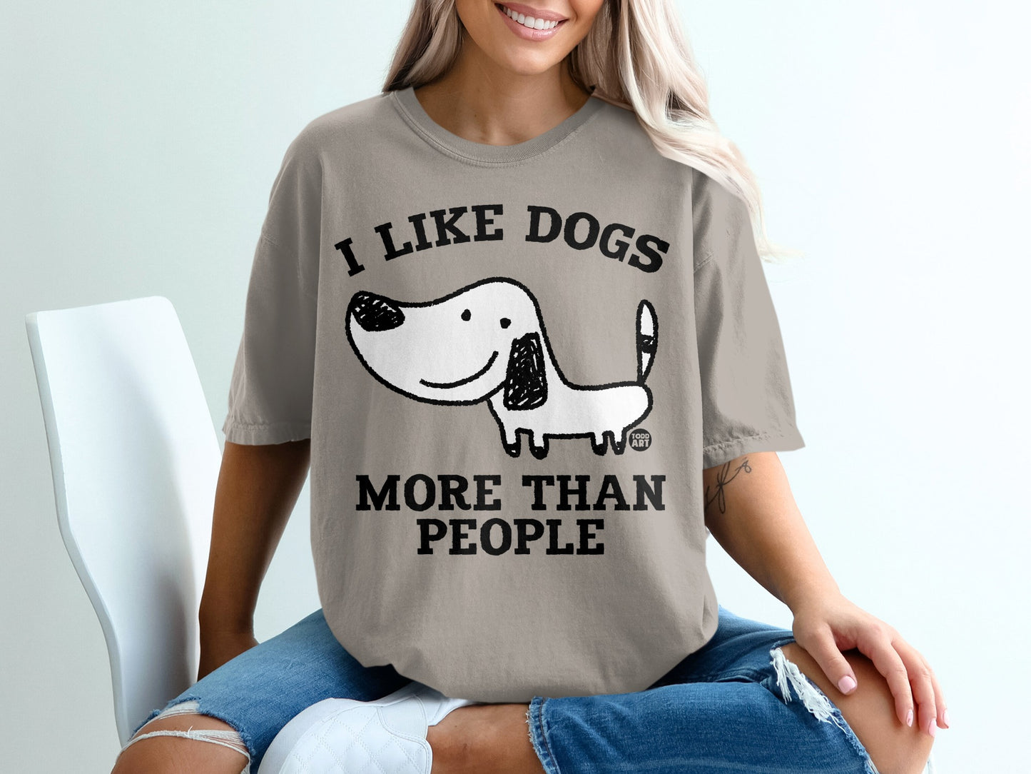 I Like Dogs More Than People Graphic Tee