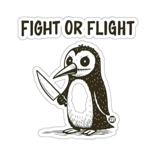 FIGHT OR FLIGHT Armed Penguin TODD ART 