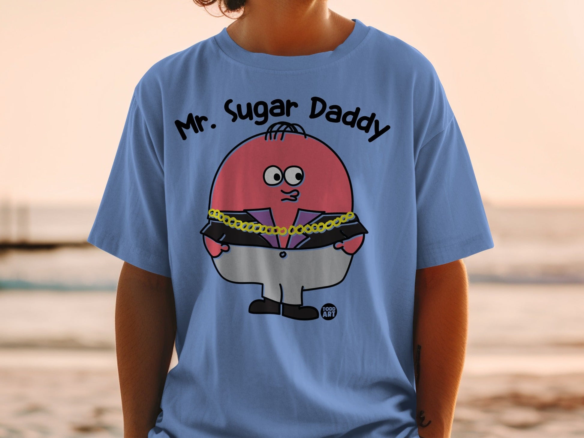Mr. Sugar Daddy Graphic Tee Shirt for Casual Wear