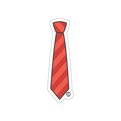 Red Striped Necktie Design sticker for Any Surface