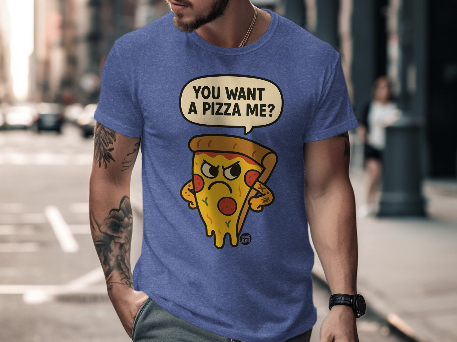 You Want A Pizza Me Funny Graphic Printed T-Shirt