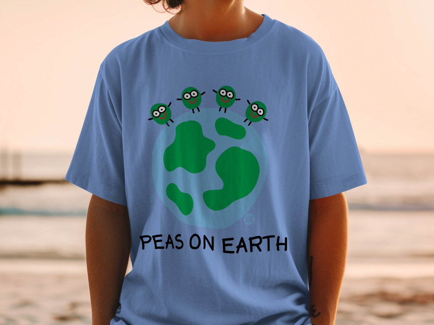 Peas on Earth Graphic T-Shirt for Eco-Friendly Style