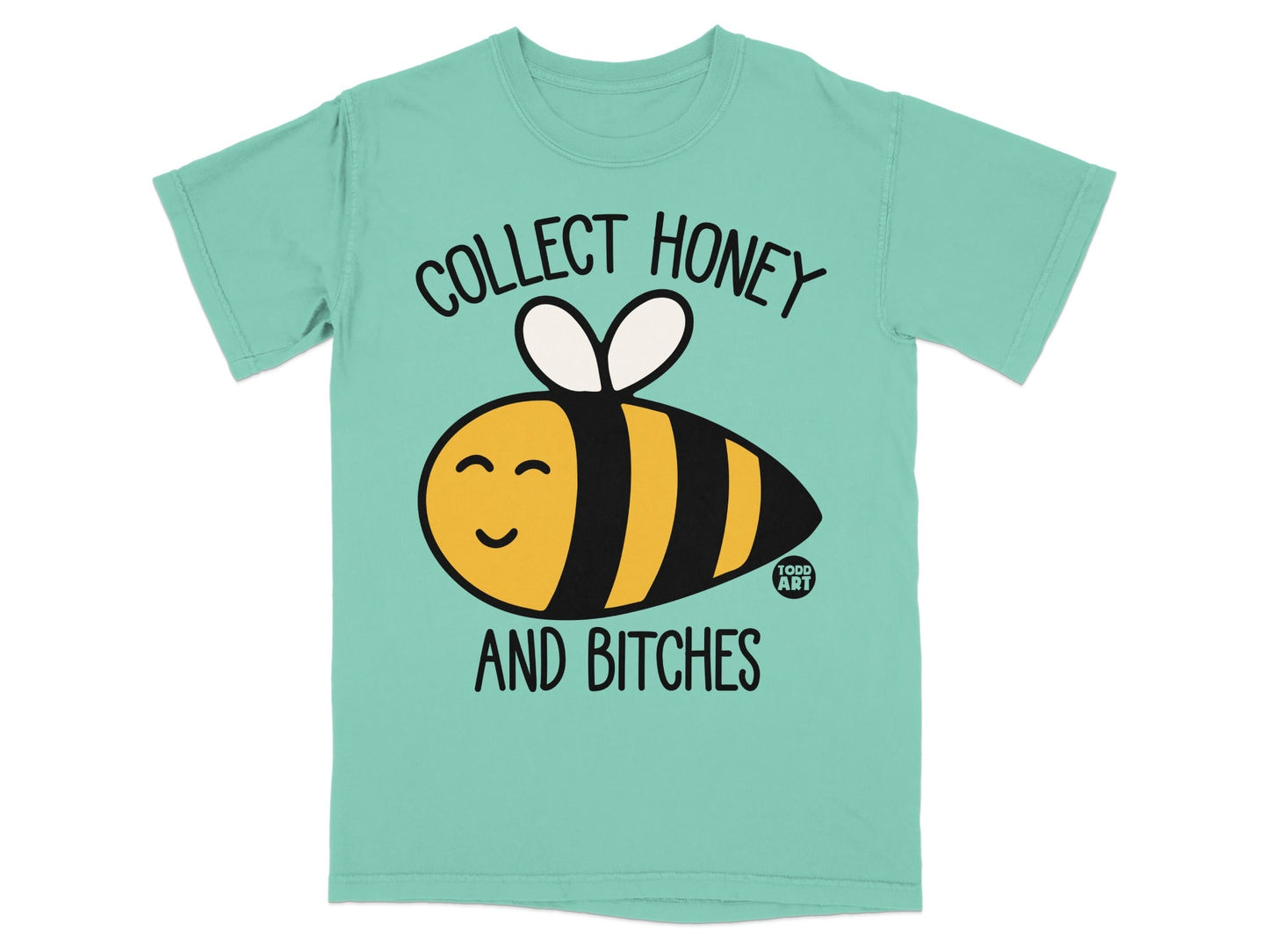Collect Honey And Bitches Bee Cartoon T-Shirt